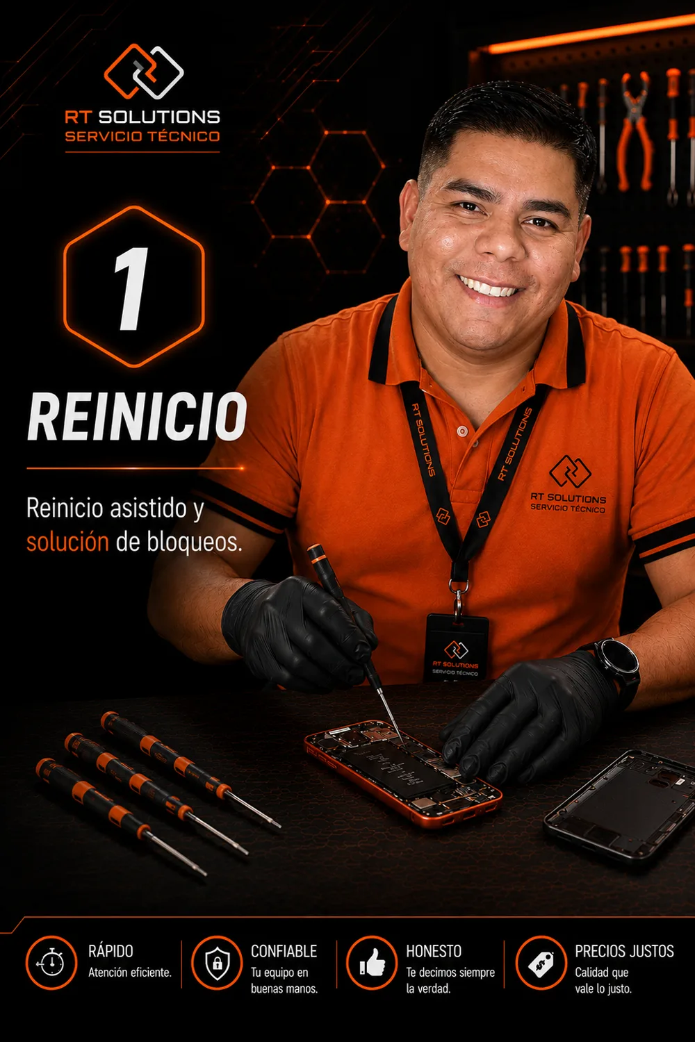 Paso 1 · Reinicio asistido y solución de bloqueos